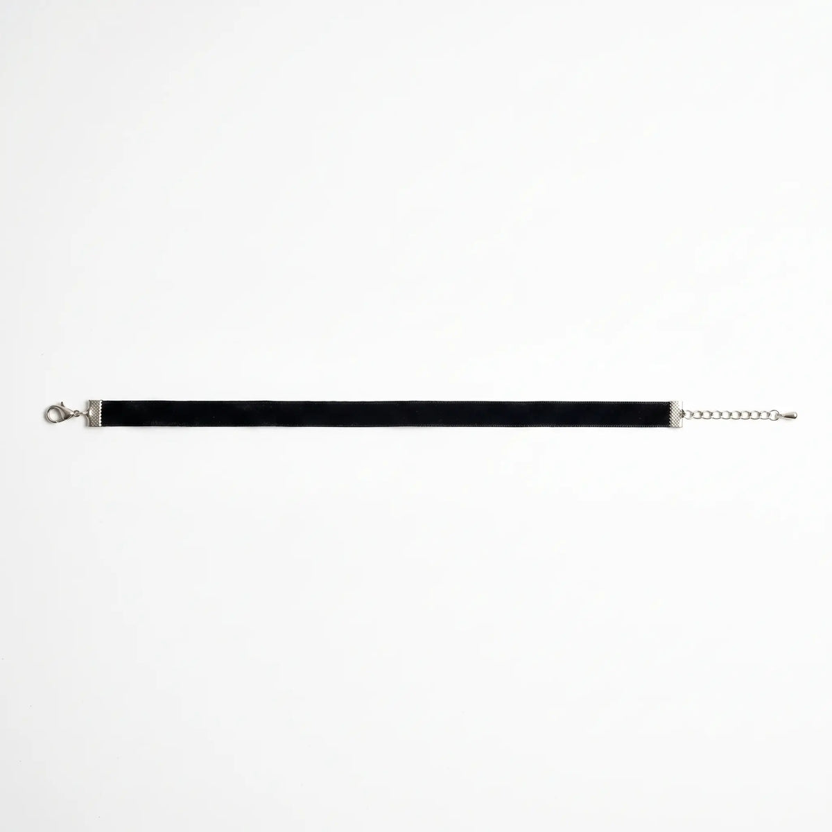 Velvet choker shown fully open
