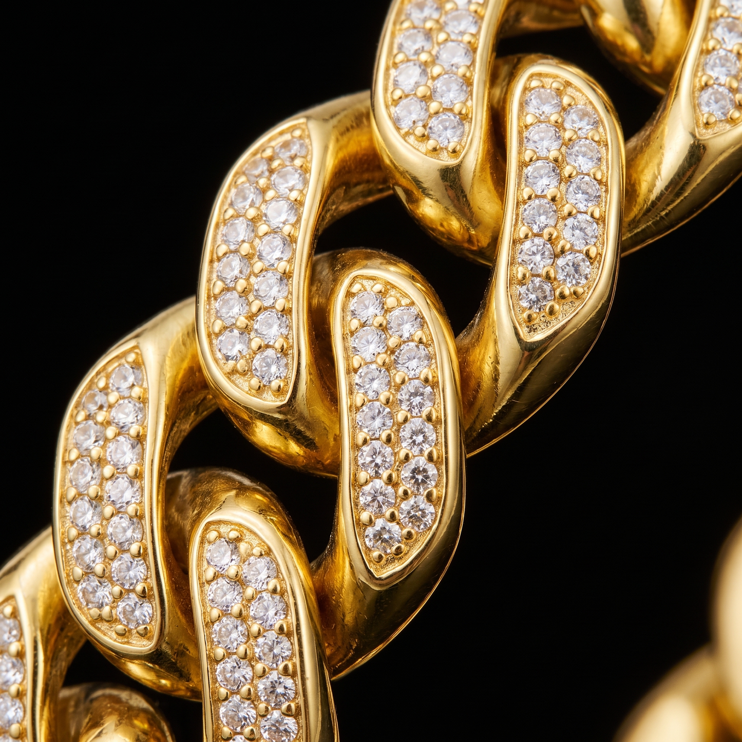 Close-up of rhombus Cuban links