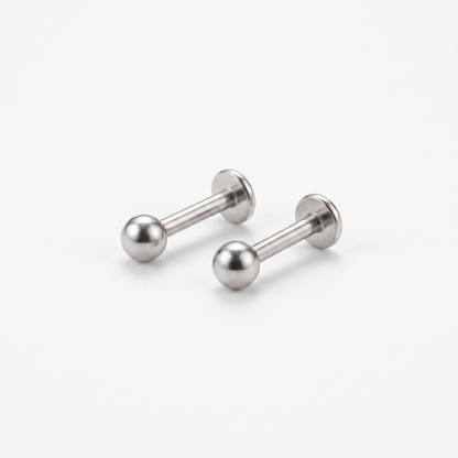 Pair of 16G labret studs product shot