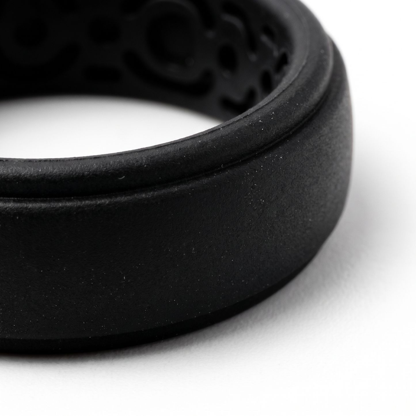 Close-up of silicone band texture