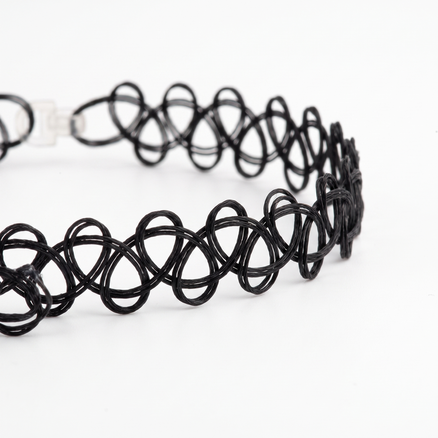 Close-up of stretch lattice weave