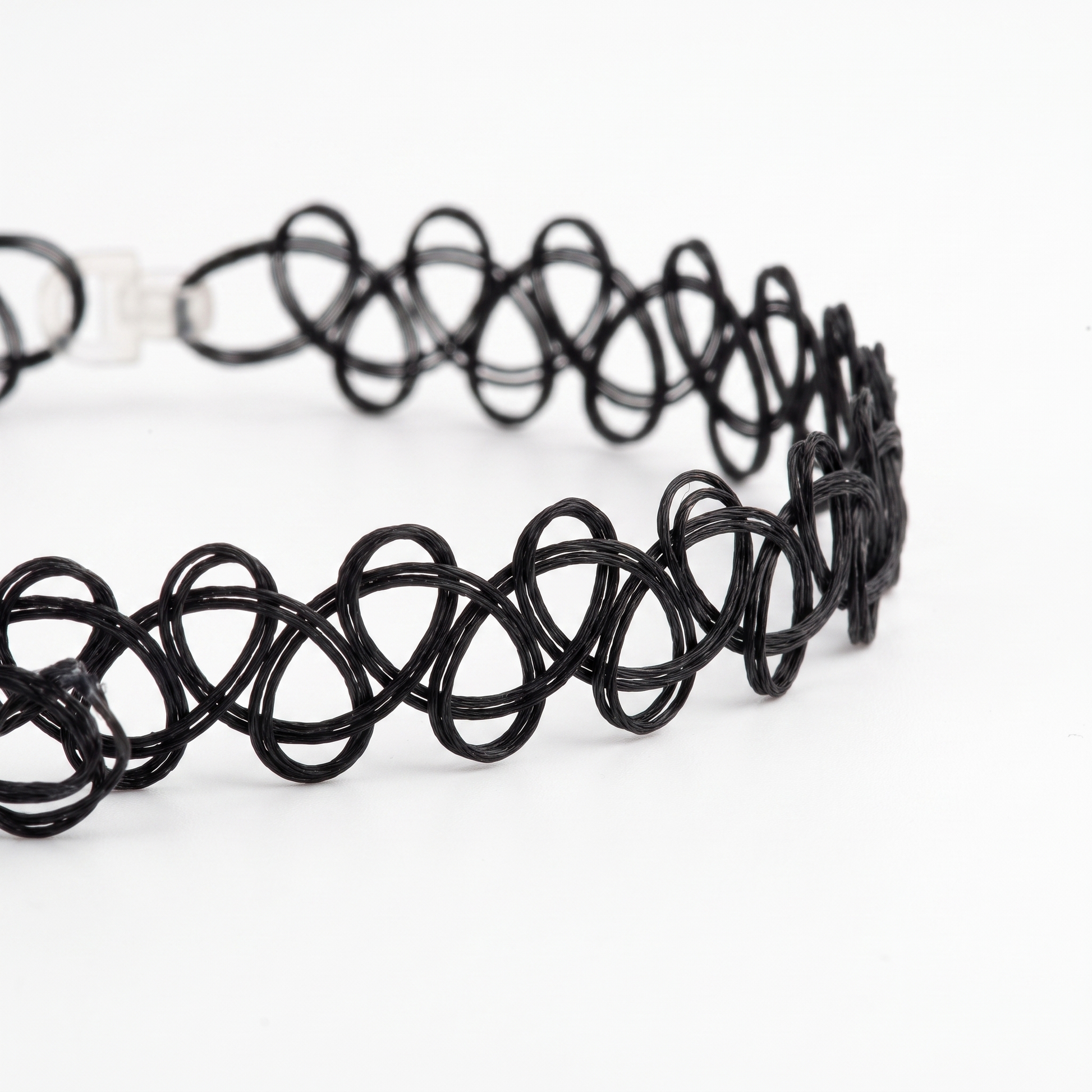 Close-up of stretch lattice weave
