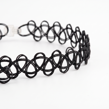 Close-up of stretch lattice weave