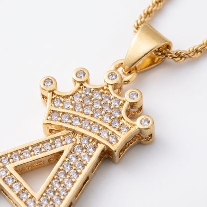 Close-up of crown and zircon detail