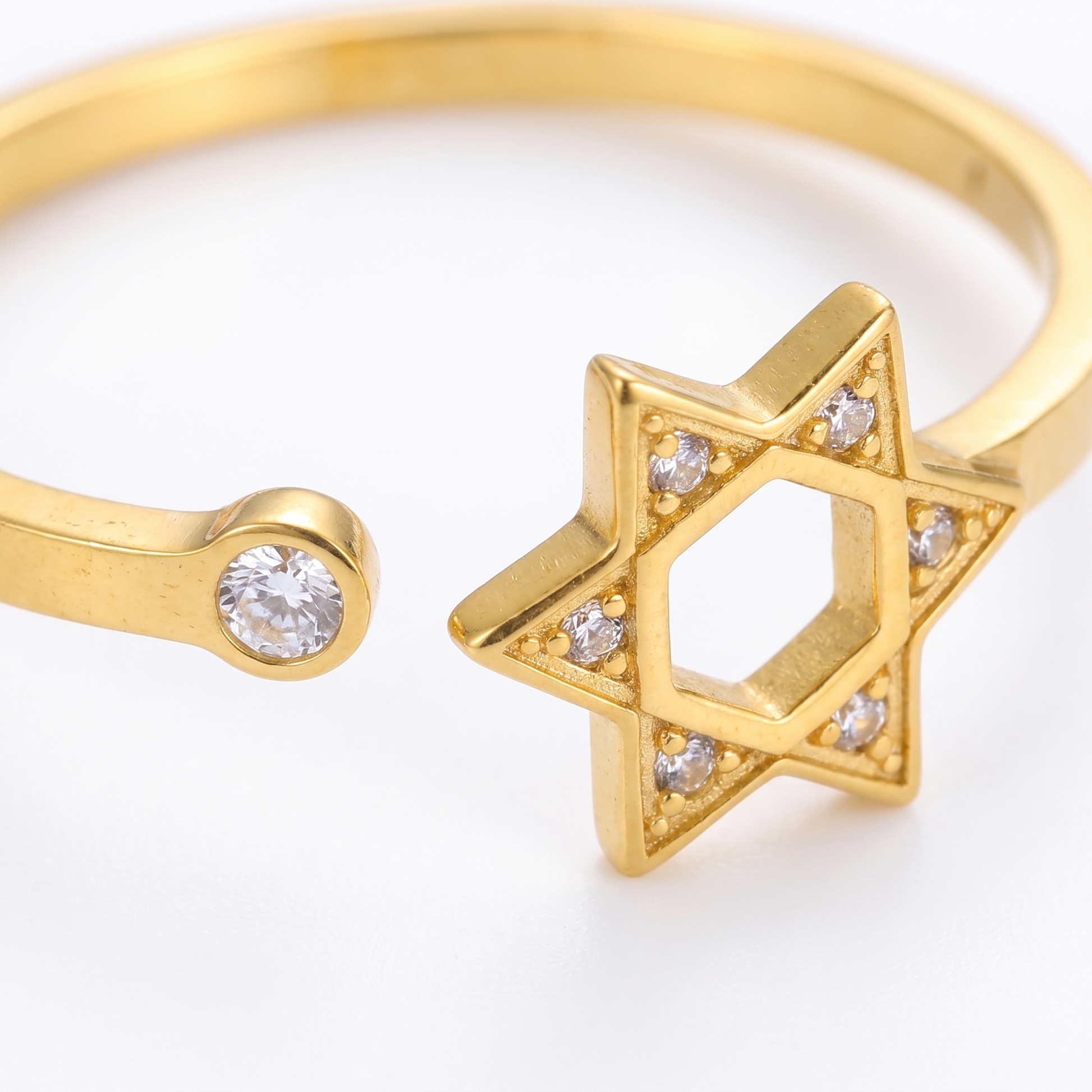 Close-up of zircon hexagram