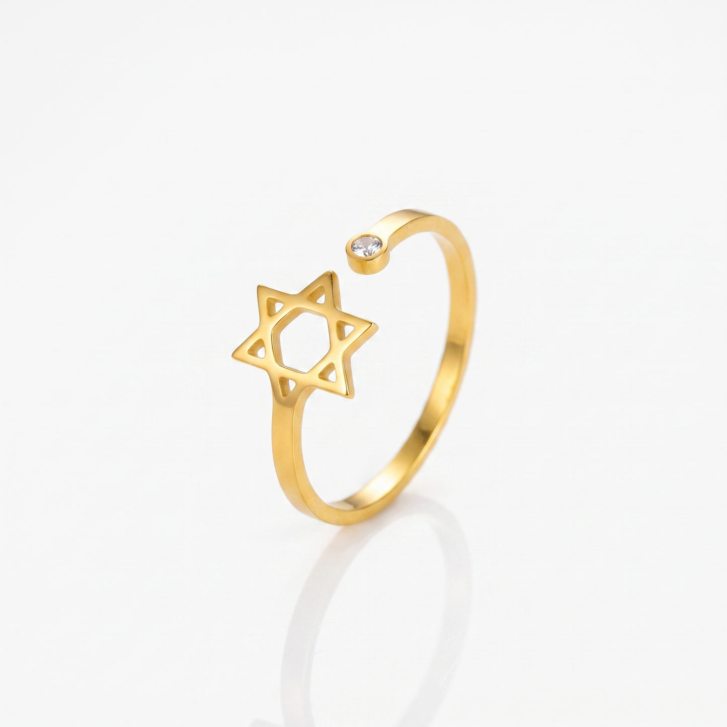 Star of David open ring product shot