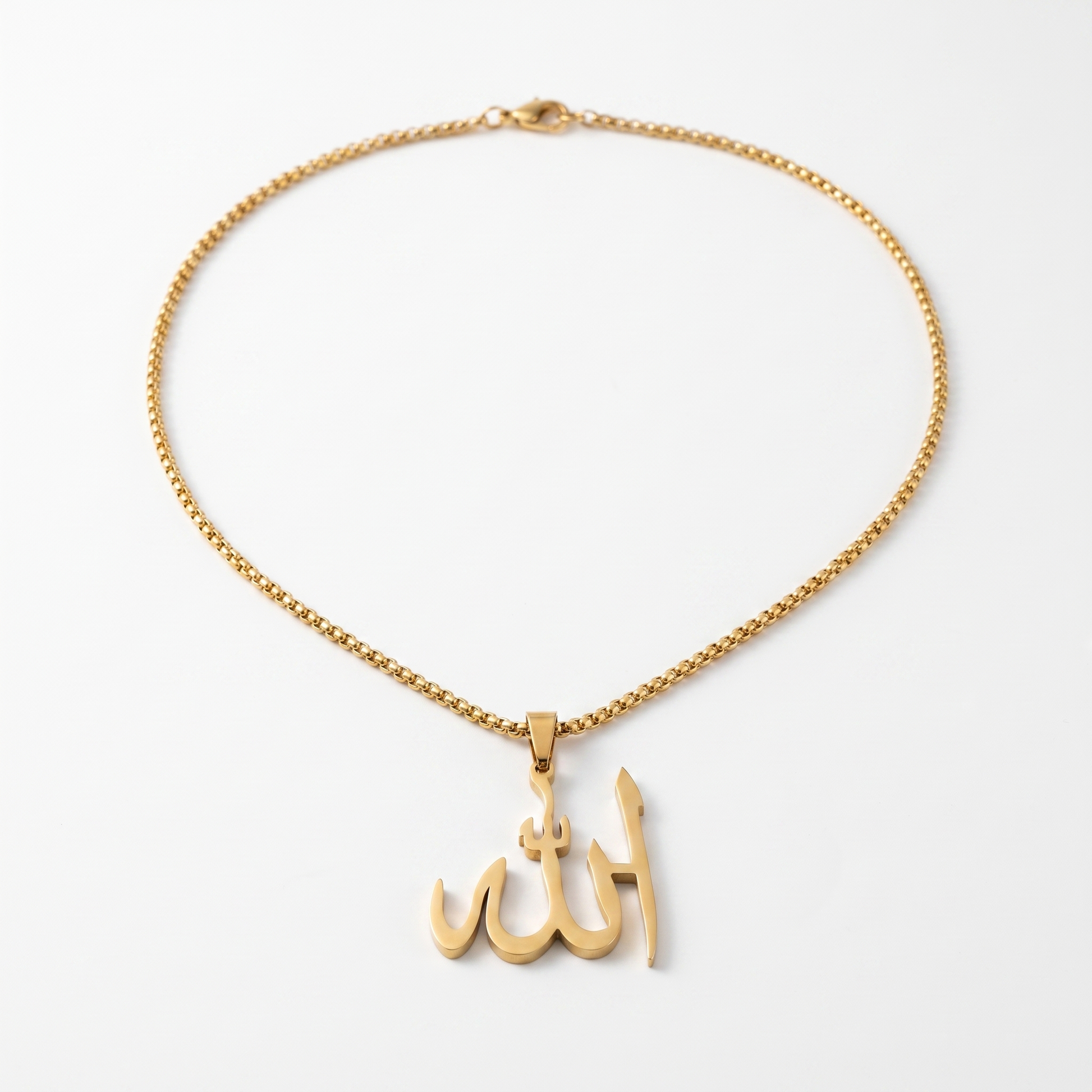 Allah pendant necklace product shot