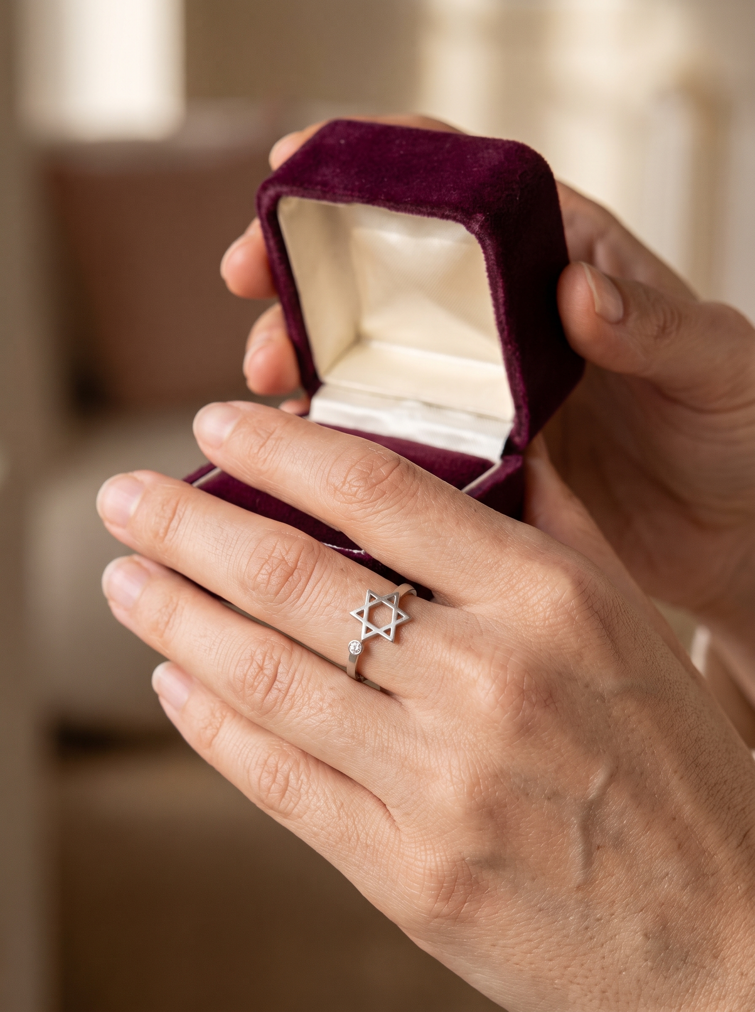 Aurelle Star of David ring given as a gift